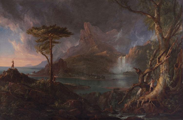 Thomas Cole A Wild Scene (mk13) oil painting image